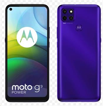 Motorola Moto G9 Power 4+128GB gsm tel. Electric Violet