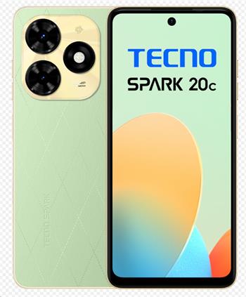 Tecno Spark 20C DualSIM 4+128GB gsm tel. Magic Skin Green